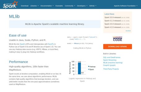 MLlib(ApacheSpark)