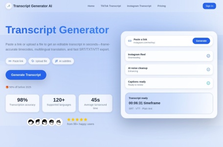 Transcript Generator AI